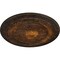 Ekena Millwork Naple Ceiling Medallion (Fits Canopies up to 3 3/8"), Hand-Painted Rust, 37 1/2"OD x 3 3/8"P CM37NARUS - alternate 3